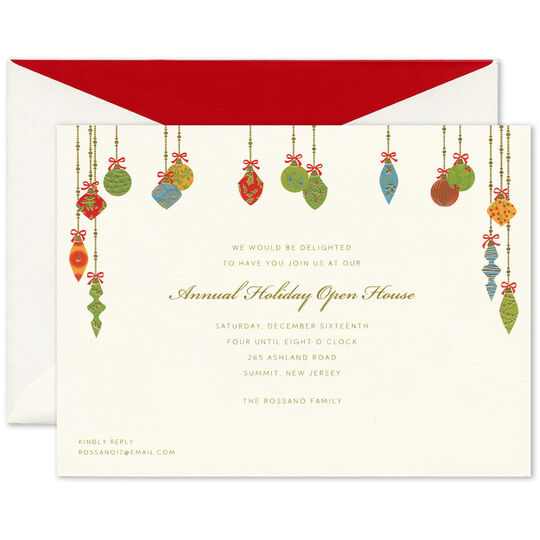 Festive Ornaments Invitations